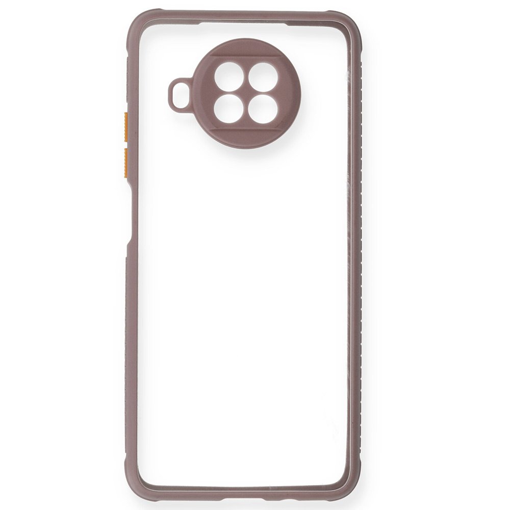 Redmi Note 9 Pro 5G Kılıf Miami Şeffaf Silikon - Açık Mor