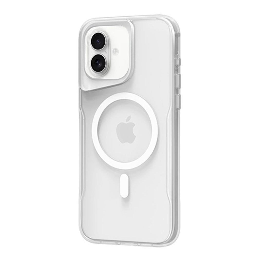  iPhone 16 Plus Kılıf PC Poso Magsafe Kapak - Şeffaf