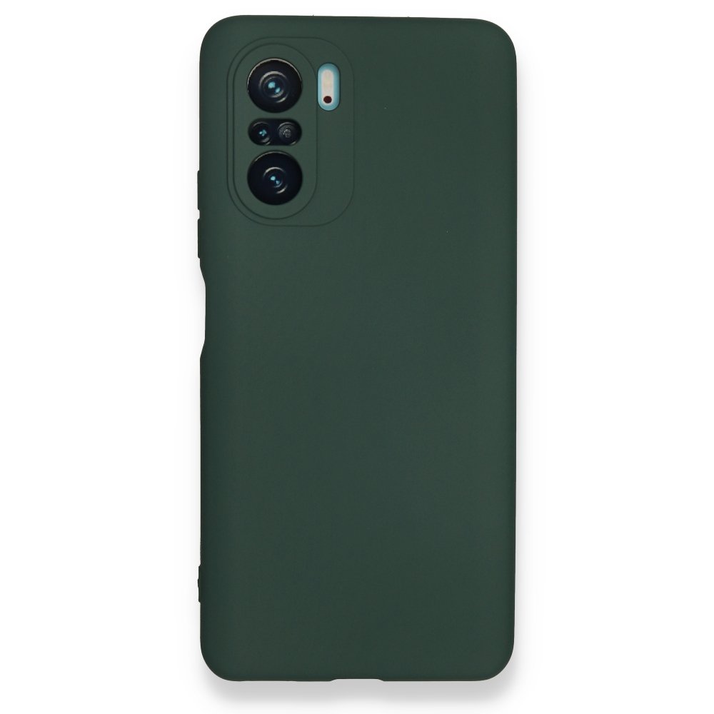  Xiaomi Poco F3 Kılıf Nano içi Kadife Silikon - Koyu Yeşil