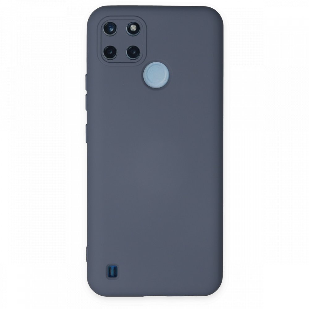  Realme C21Y Kılıf Nano içi Kadife Silikon - Gri