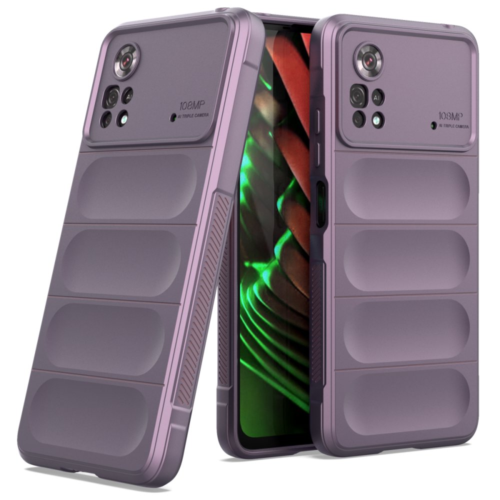  Xiaomi Poco X4 Pro 5G Kılıf Optimum Silikon - Mor
