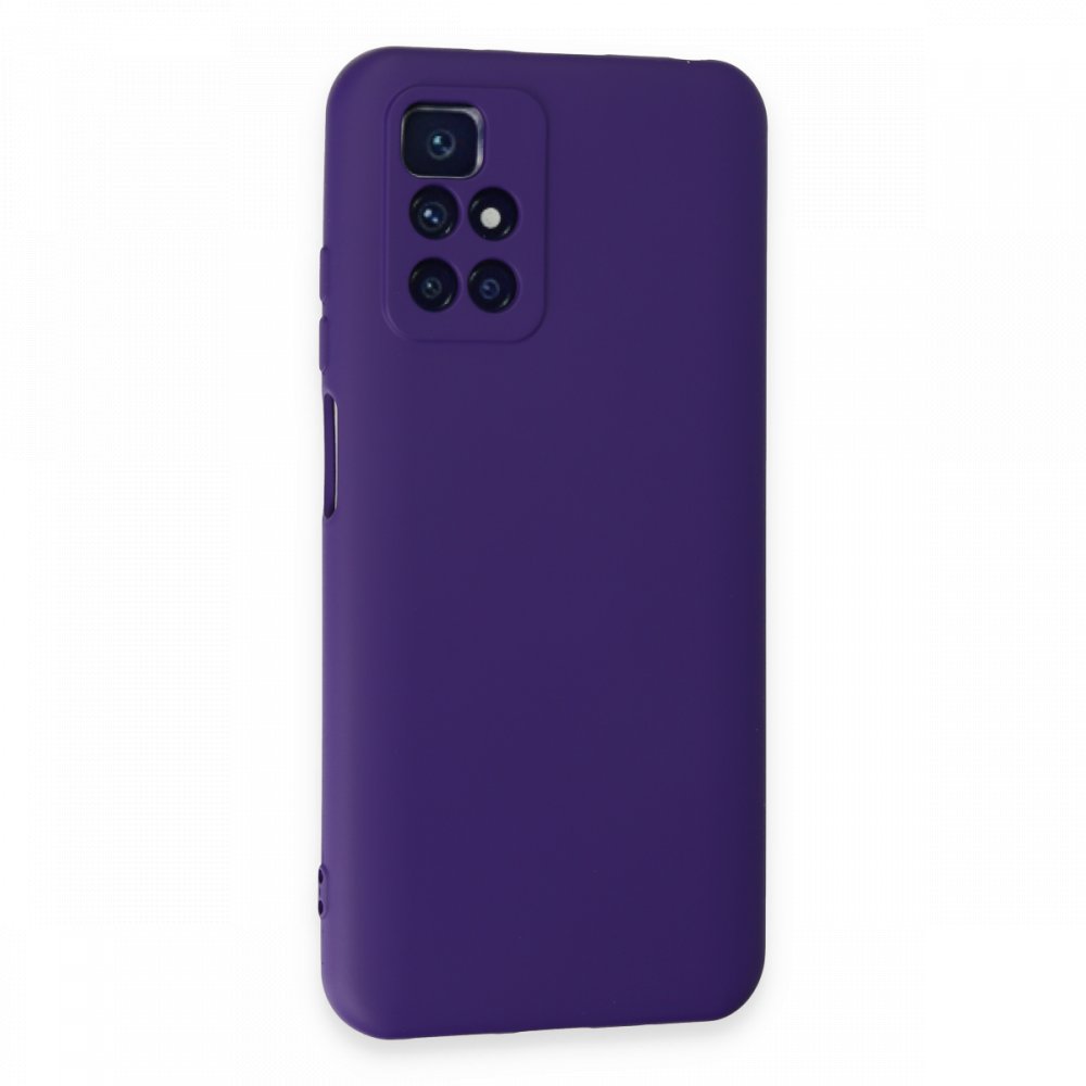 Redmi 10 2022 Kılıf Nano içi Kadife Silikon - Mor