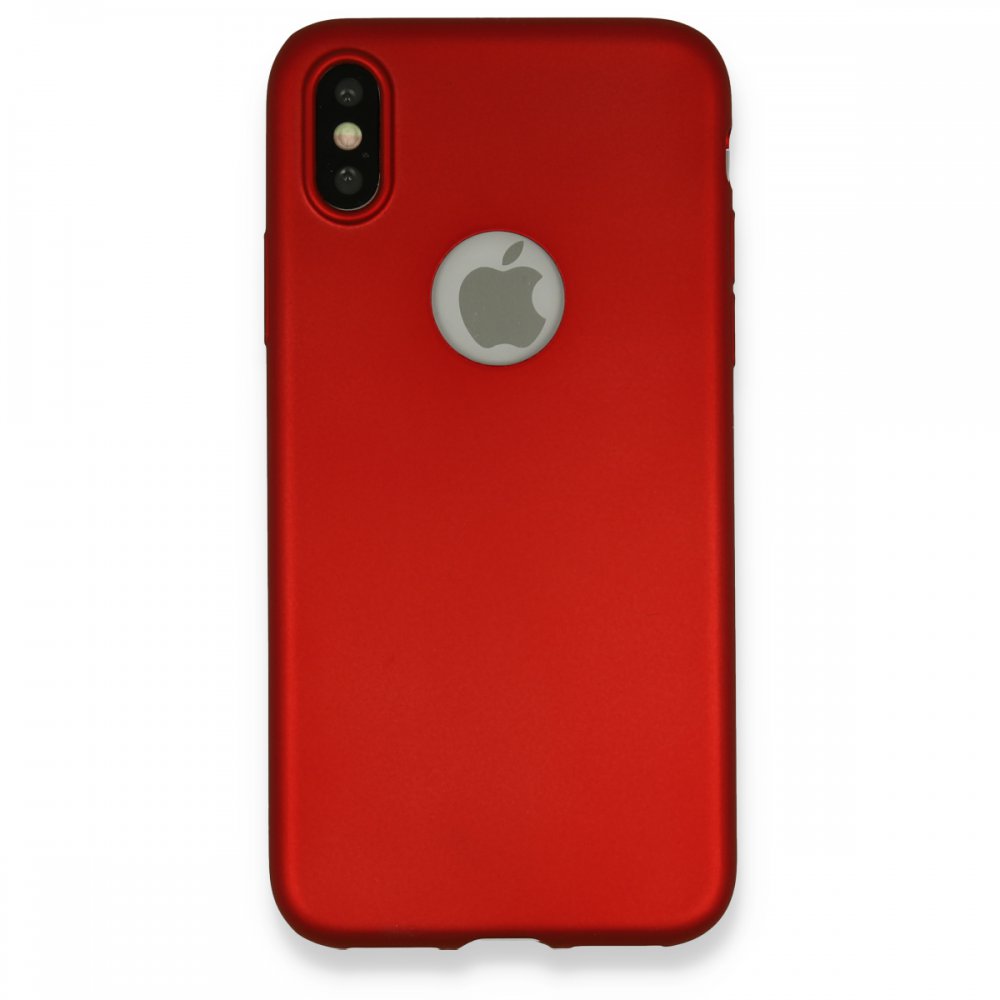  iPhone XS Kılıf First Silikon - Bordo
