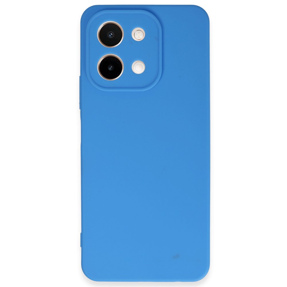  Vivo Y28 Kılıf First Silikon - Mavi