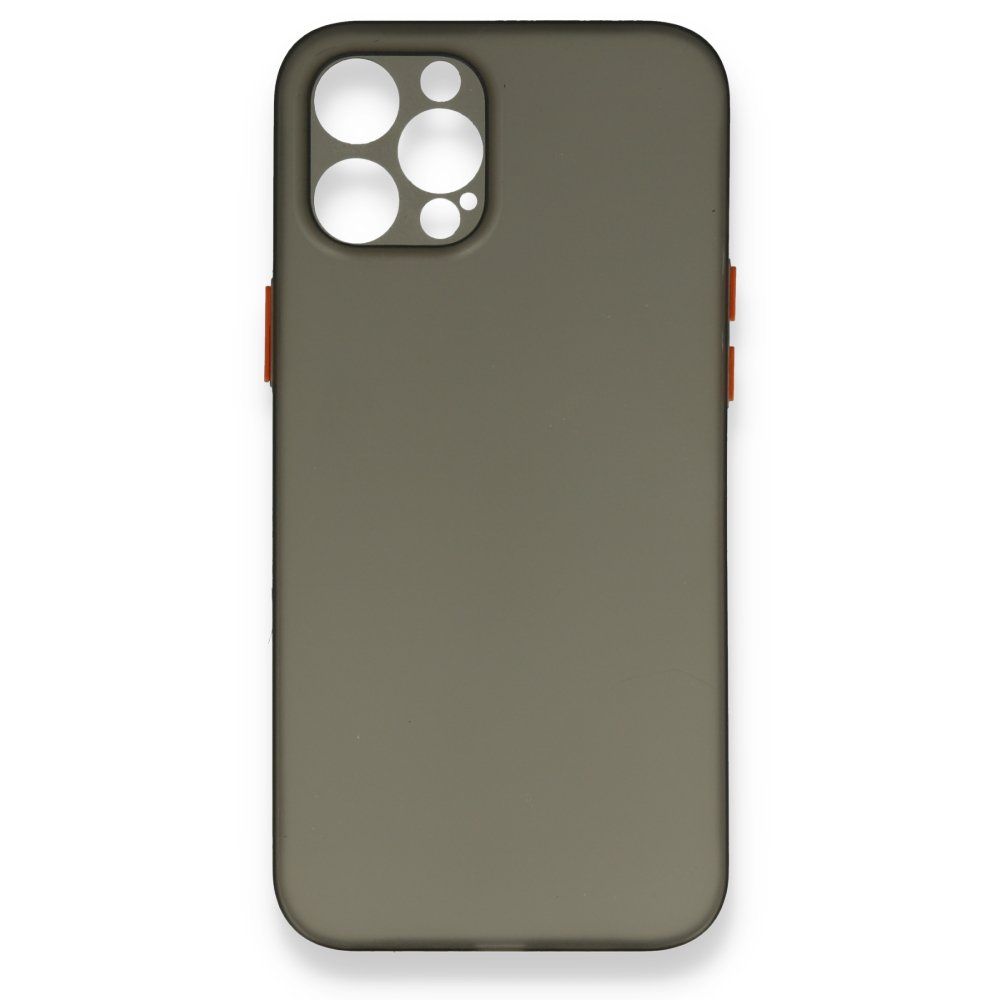  iPhone 12 Pro Max Kılıf PP Ultra İnce Kapak - Gri