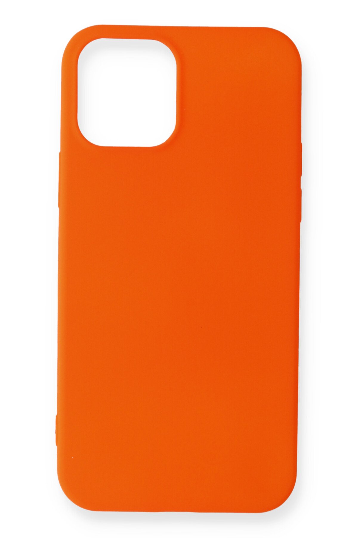  iPhone 12 Mini Kılıf First Silikon - Turuncu