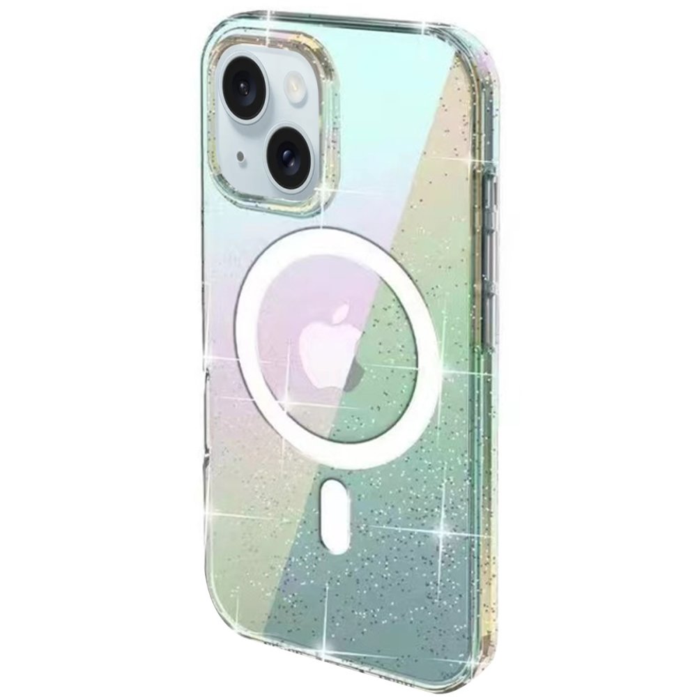 Joko iPhone 15 Rasasi Simli Magsafe Kapak - Şeffaf Joko iPhone 15 Rasasi Simli Magsafe Kapak - Şeffaf