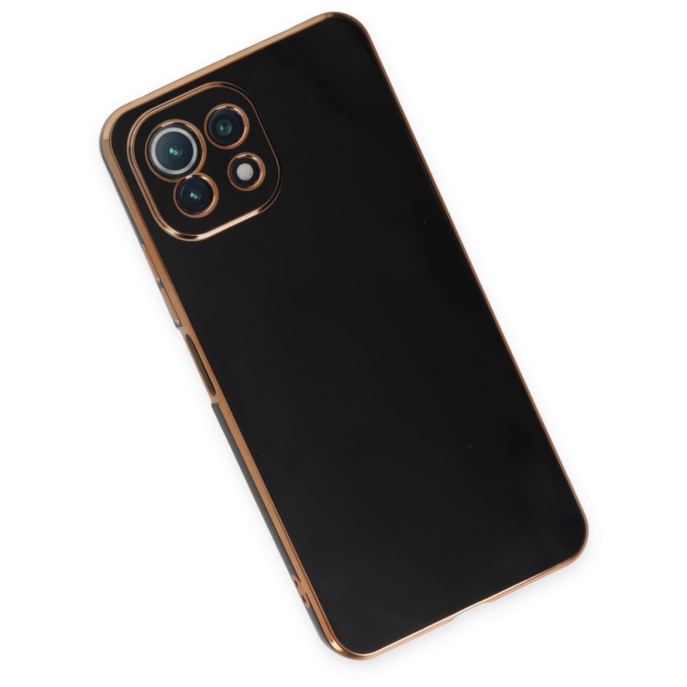 Xiaomi Mİ 11 Lite Kılıf Volet Silikon - Siyah  Xiaomi Mİ 11 Lite Kılıf Volet Silikon - Siyah