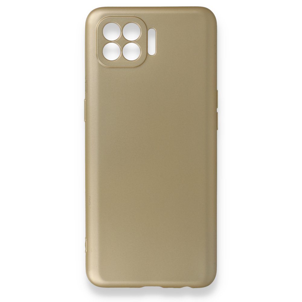  Oppo Reno 4 Lite Kılıf First Silikon - Gold