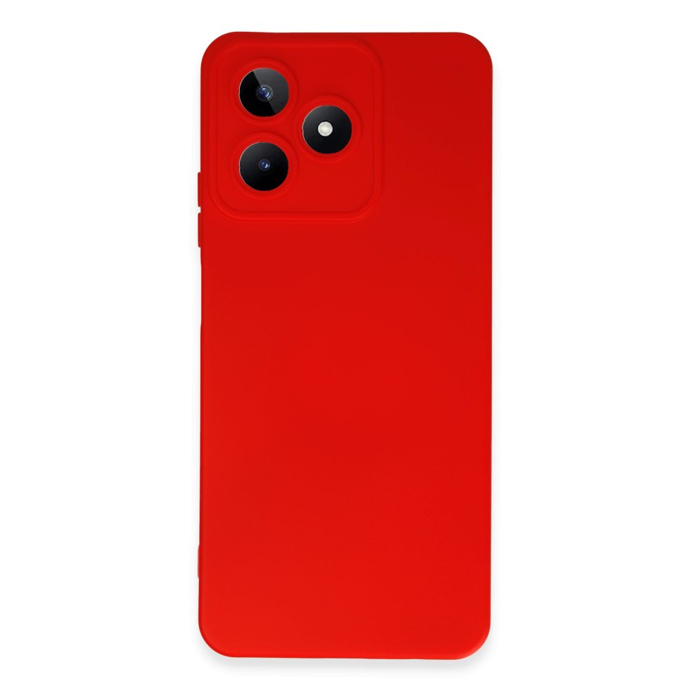 Realme C53 Kılıf Nano içi Kadife Silikon - Kırmızı Realme C53 Kılıf Nano içi Kadife Silikon - Kırmızı