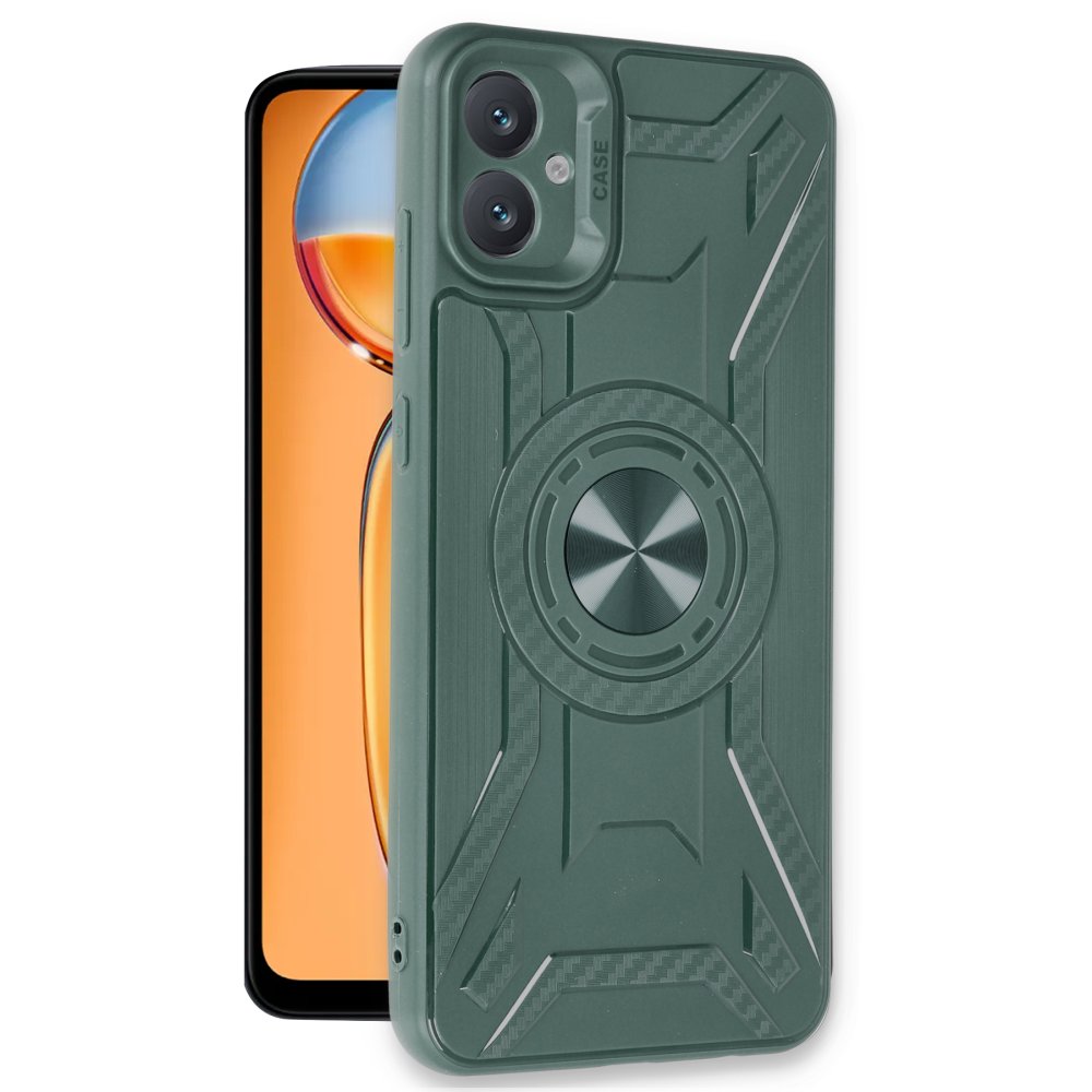  Samsung Galaxy A05 Kılıf Lincoln Silikon - Koyu Yeşil
