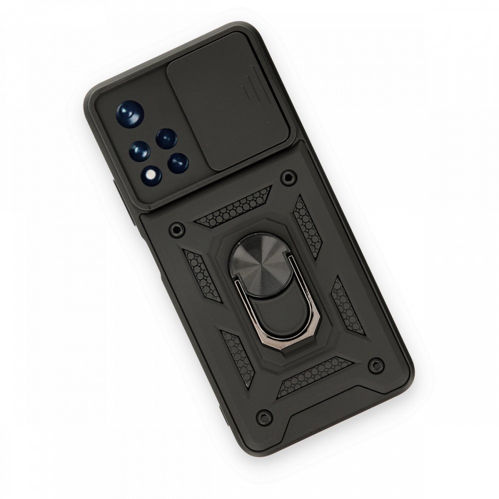 Redmi Note 11T Kılıf Pars Lens Yüzüklü Silikon - Siyah Redmi Note 11T Kılıf Pars Lens Yüzüklü Silikon - Siyah