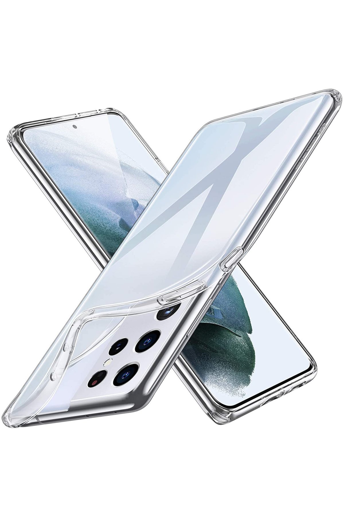  Samsung Galaxy S21 Ultra Kılıf Lüx Şeffaf Silikon