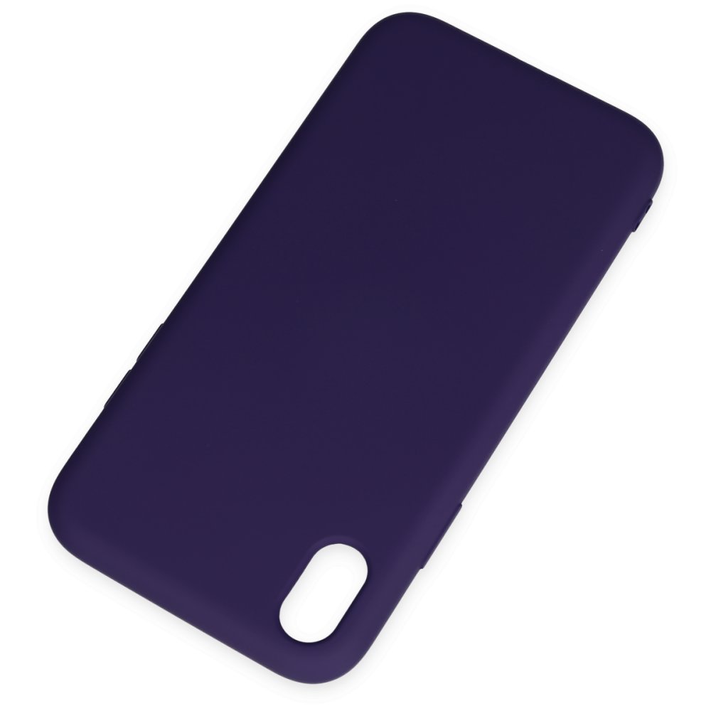 iPhone XR Kılıf Nano içi Kadife Silikon - Mor iPhone XR Kılıf Nano içi Kadife Silikon - Mor