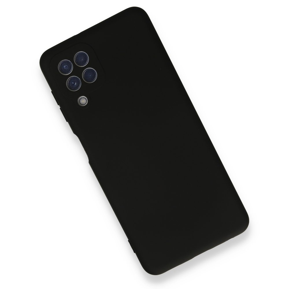  Samsung Galaxy M32 Kılıf Nano içi Kadife Silikon - Siyah