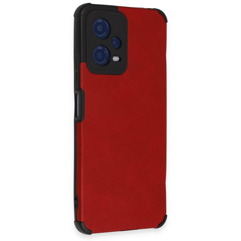  Xiaomi Poco X5 5G Kılıf Loop Deri Silikon - Kırmızı