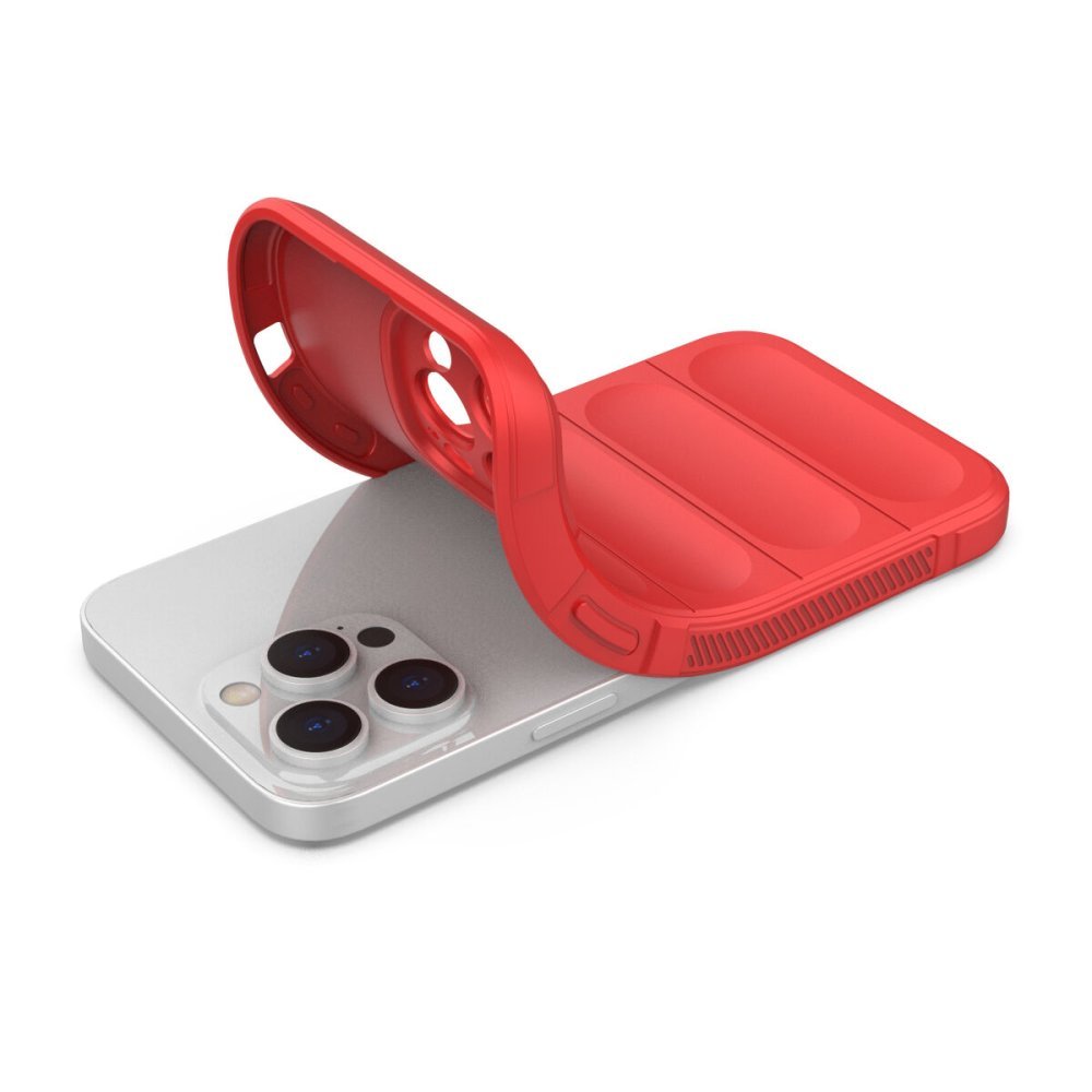 iPhone 16 Pro Kılıf Optimum Silikon - Kırmızı  iPhone 16 Pro Kılıf Optimum Silikon - Kırmızı