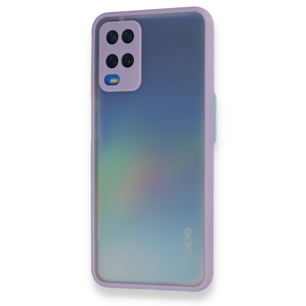 Oppo A54 4G Kılıf Montreal Silikon Kapak - Mor Oppo A54 4G Kılıf Montreal Silikon Kapak - Mor
