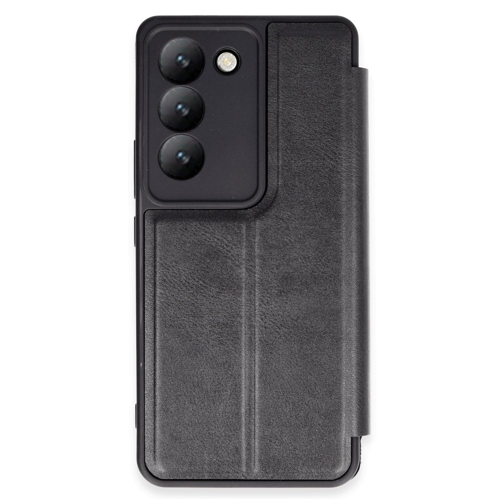  Vivo V30 Lite 4G Kılıf Flip Cover - Siyah