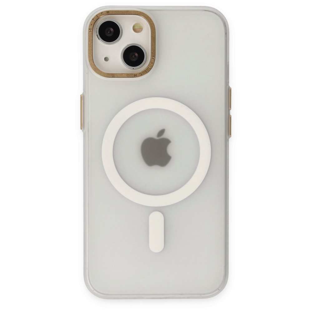  iPhone 15 Kılıf Lodos Magneticsafe Mat Kapak - Şeffaf