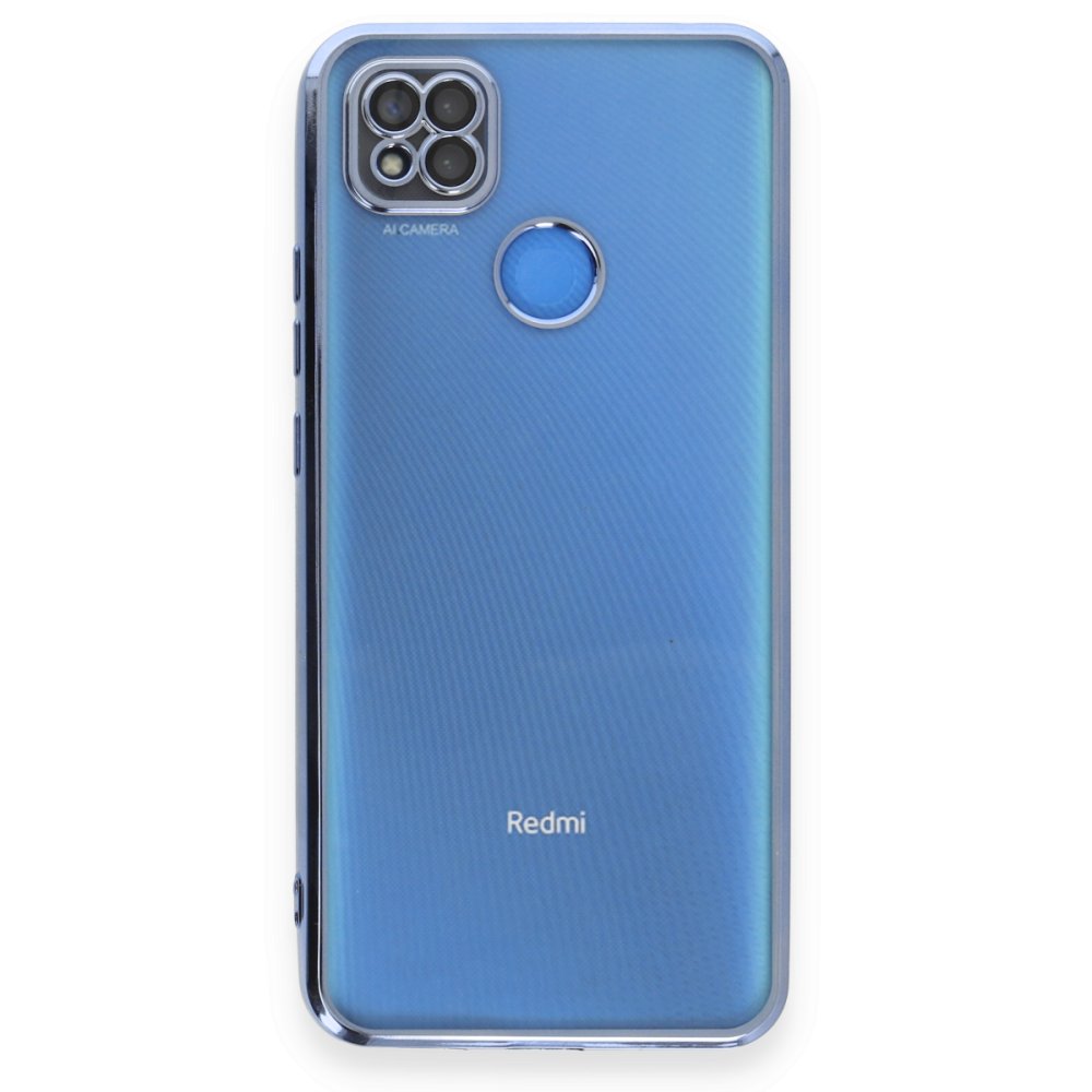 Redmi 9C Kılıf Razer Lensli Silikon - Açık Mavi