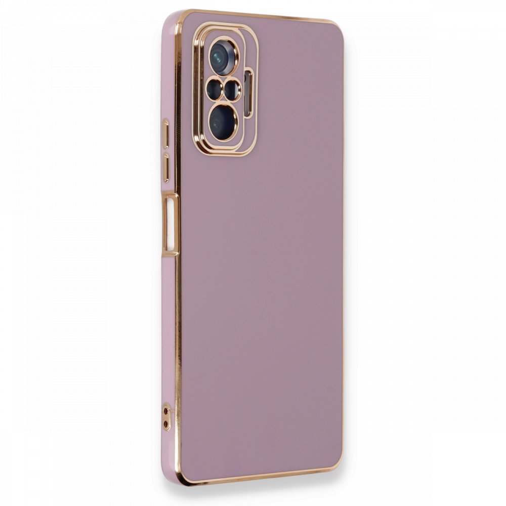 Redmi Note 10 Pro Kılıf Volet Silikon - Mor
