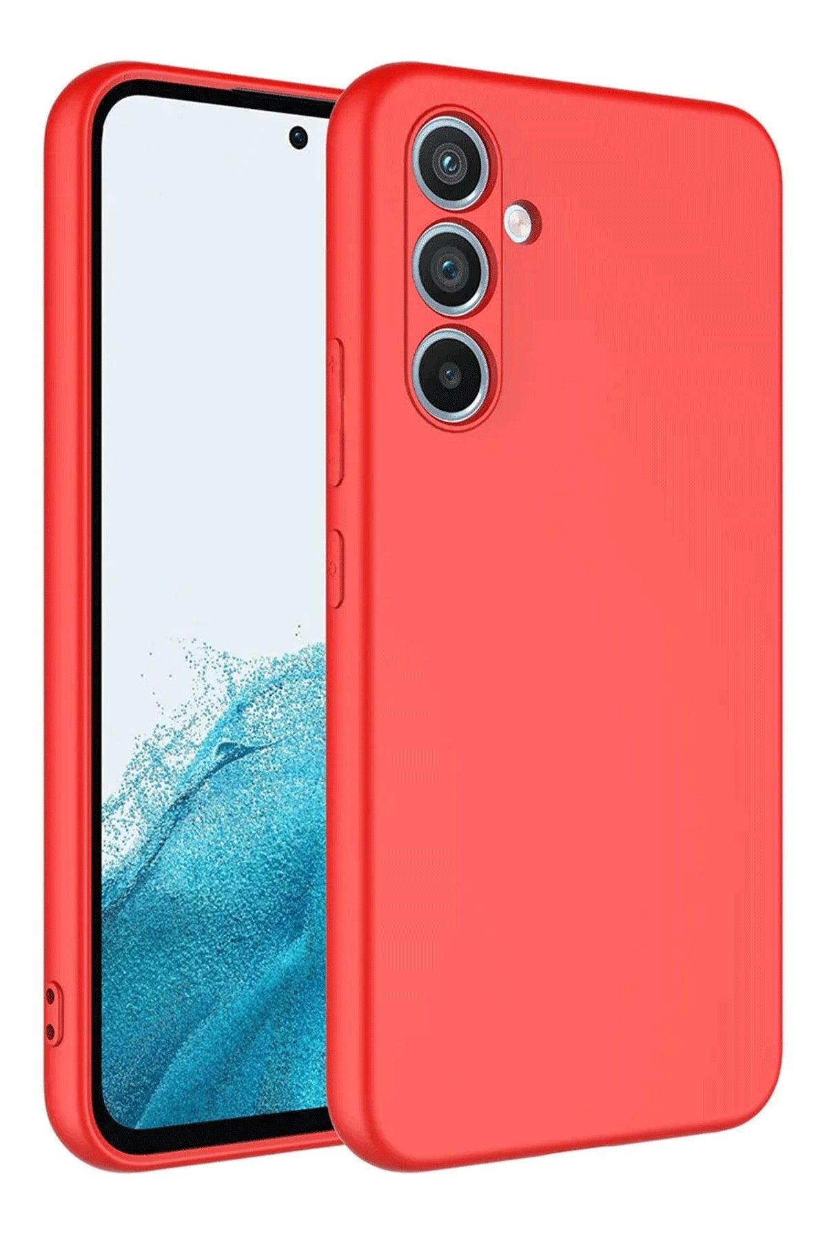  Samsung Galaxy A16 5G Kılıf First Silikon - Kırmızı