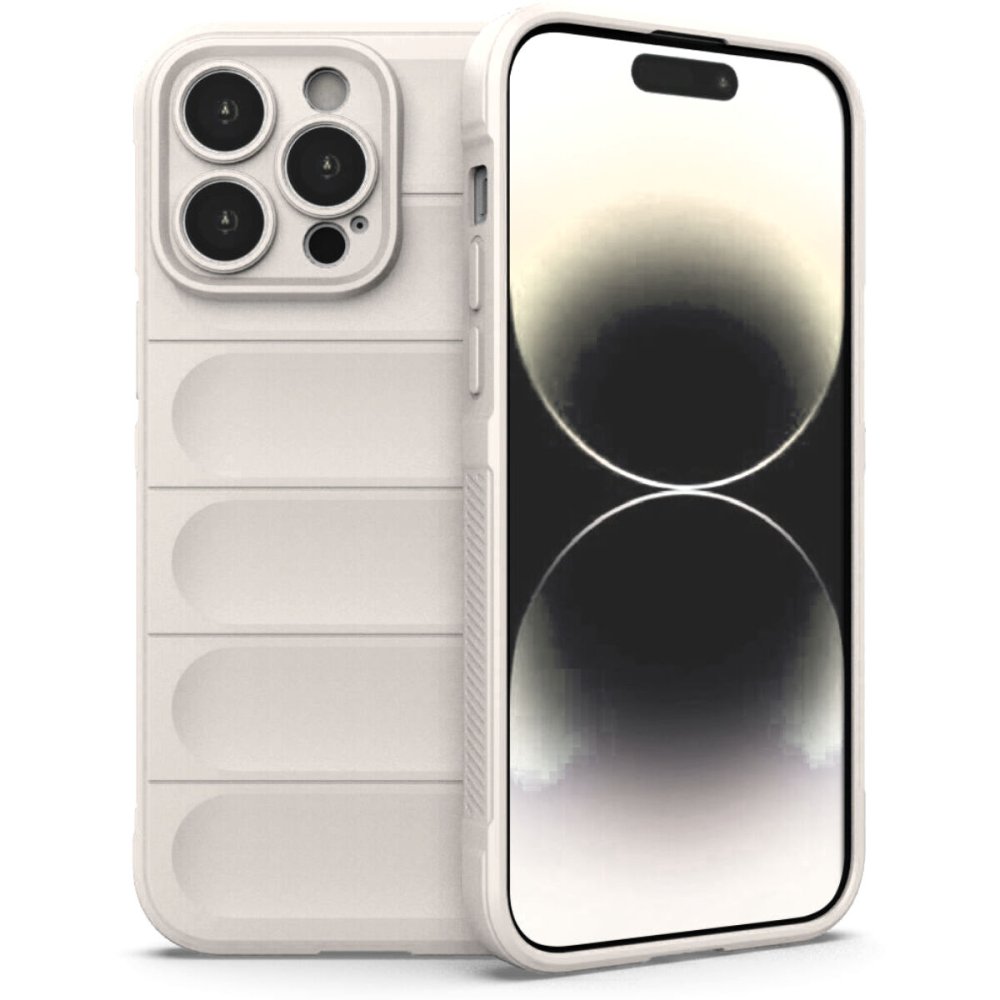  iPhone 14 Pro Kılıf Optimum Silikon - Krem