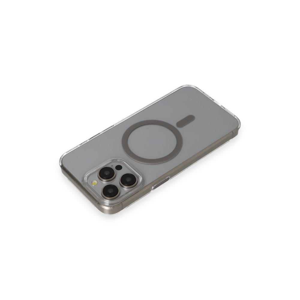 Joko iPhone 15 Pro Max Bubble Magsafe Kapak - Titan Gri