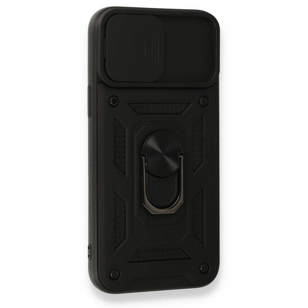 iPhone 13 Pro Kılıf Pars Lens Yüzüklü Silikon - Siyah iPhone 13 Pro Kılıf Pars Lens Yüzüklü Silikon - Siyah