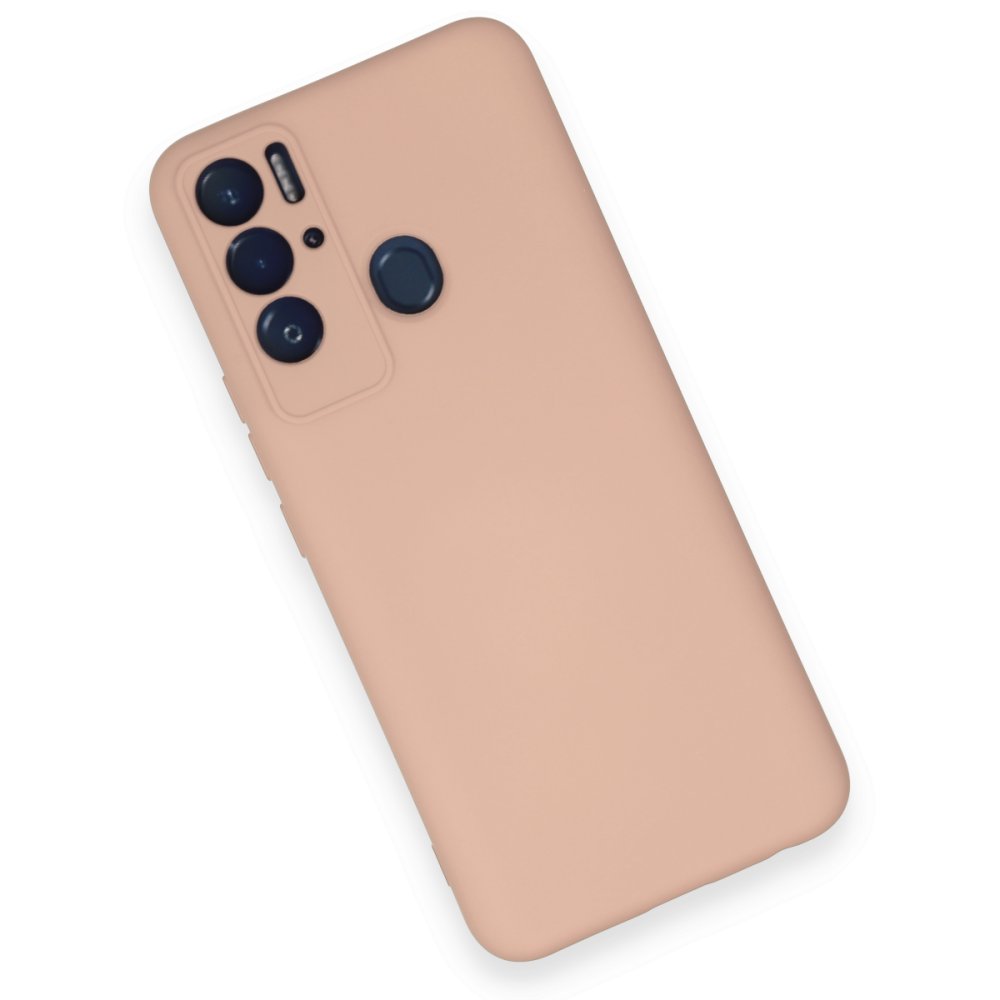 Tecno Pova Neo Kılıf Nano içi Kadife Silikon - Pudra Tecno Pova Neo Kılıf Nano içi Kadife Silikon - Pudra