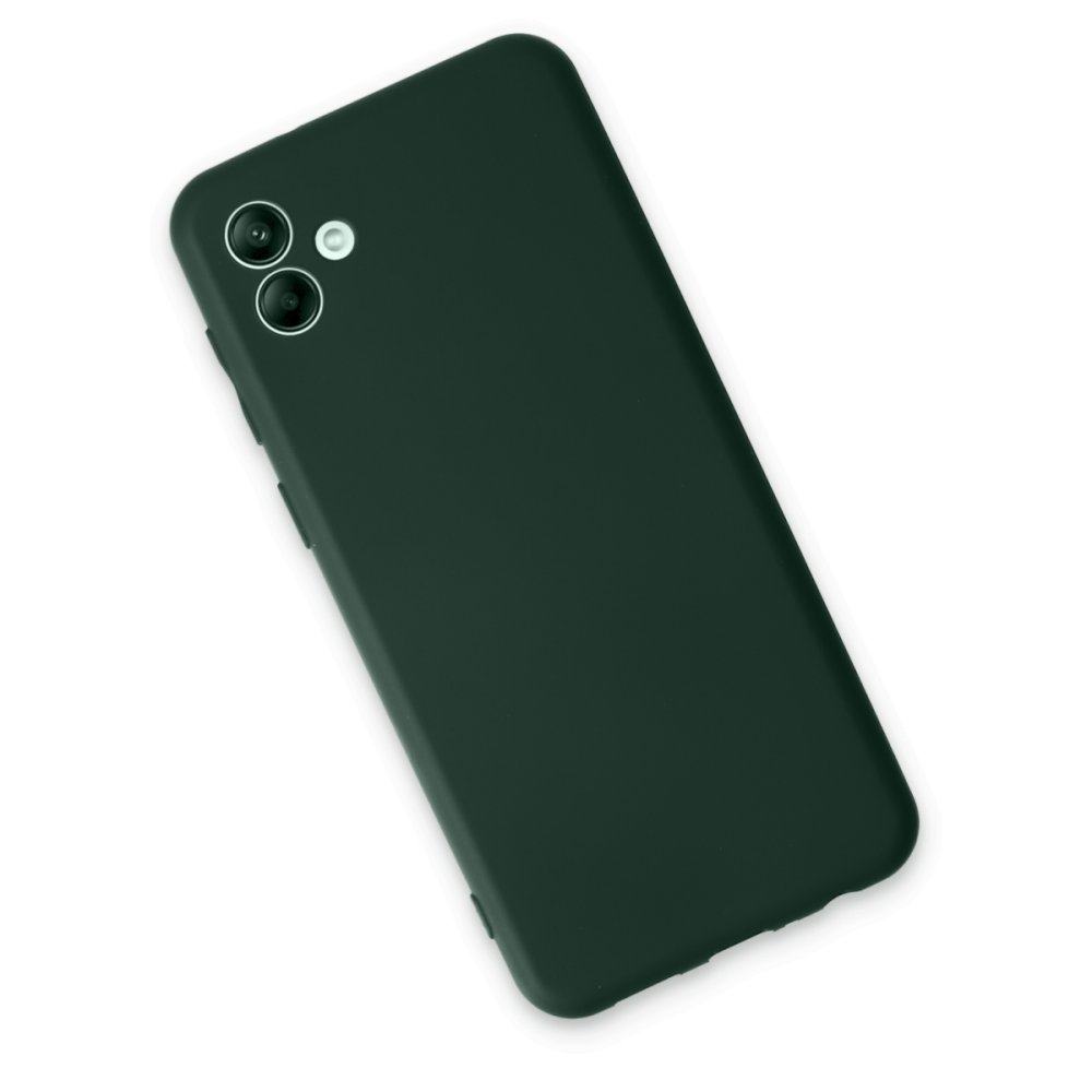  Samsung Galaxy A04 Kılıf First Silikon - Koyu Yeşil