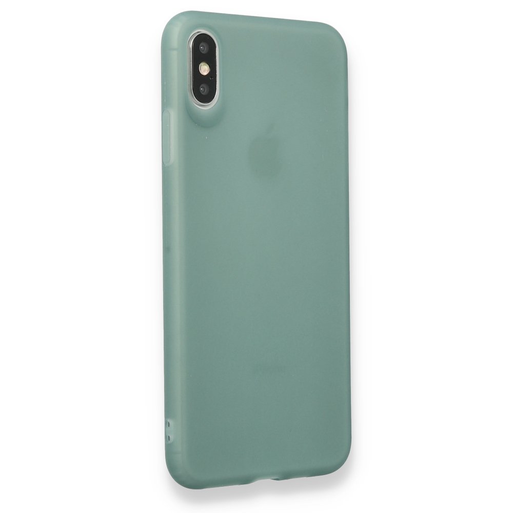  iPhone XS Max Kılıf Hopi Silikon - Yeşil