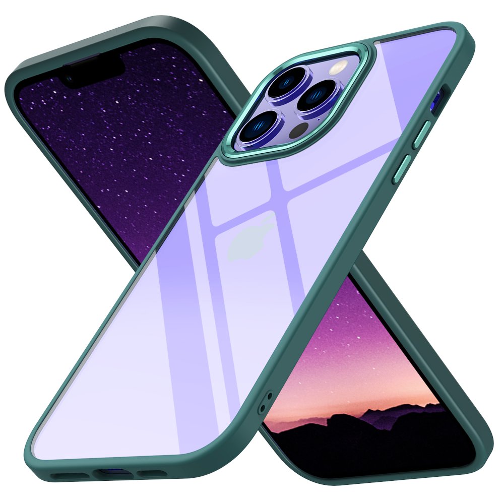  iPhone 14 Pro Max Kılıf Power Silikon - Koyu Yeşil