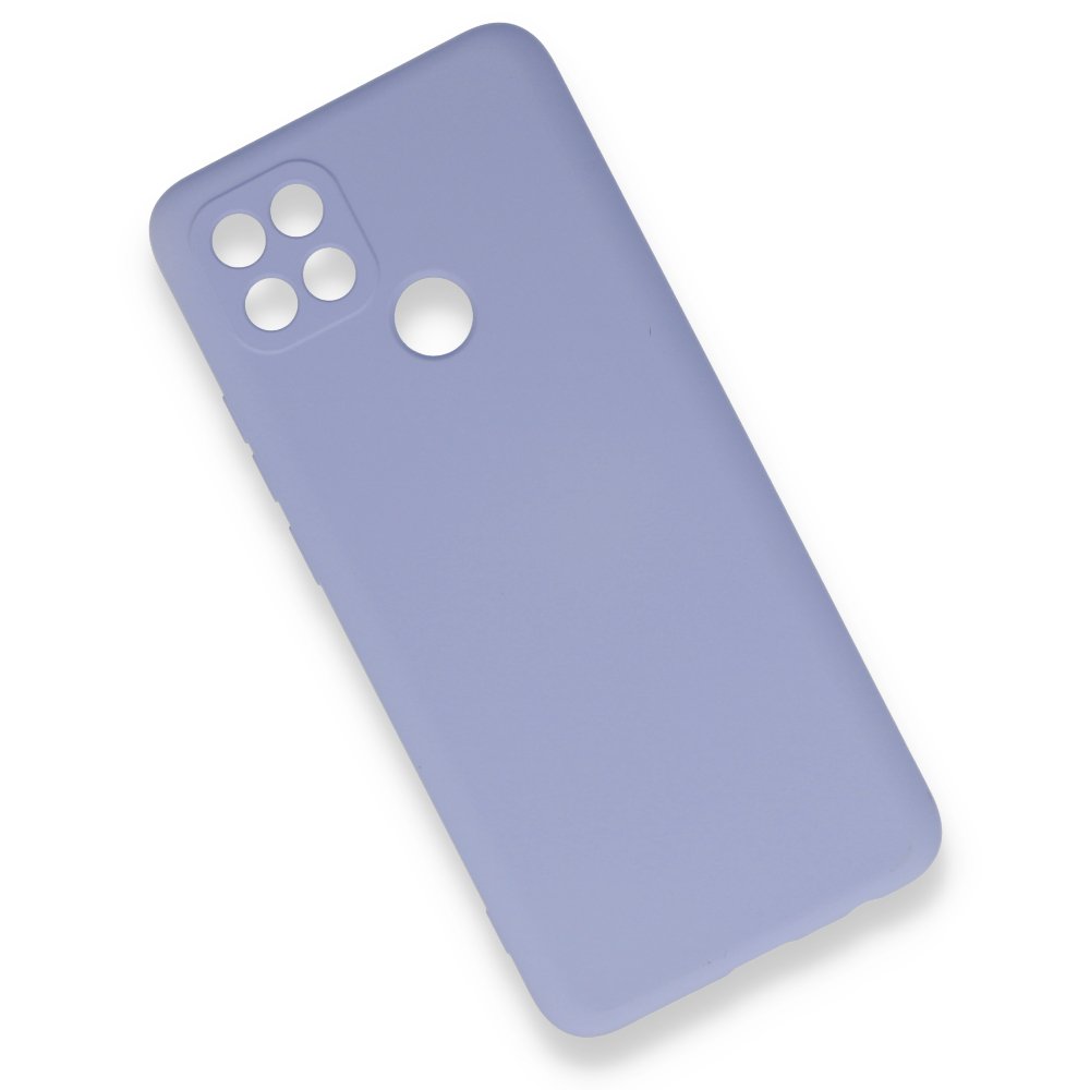 Oppo A15S Kılıf Nano içi Kadife Silikon - Lila Oppo A15S Kılıf Nano içi Kadife Silikon - Lila