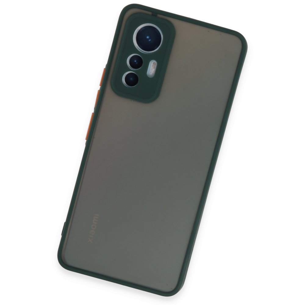 Xiaomi Mi 12 Lite Kılıf Montreal Silikon Kapak - Yeşil  Xiaomi Mi 12 Lite Kılıf Montreal Silikon Kapak - Yeşil