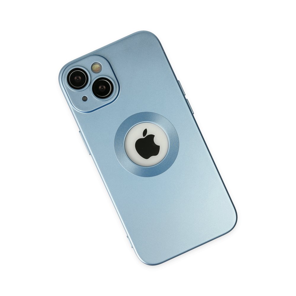  iPhone 14 Plus Kılıf Vamos Lens Silikon - Mavi