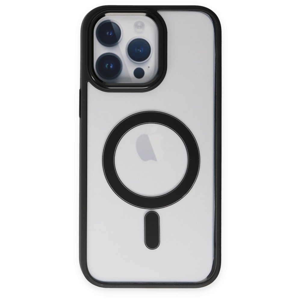  iPhone 14 Pro Kılıf Room Magneticsafe Silikon - Siyah