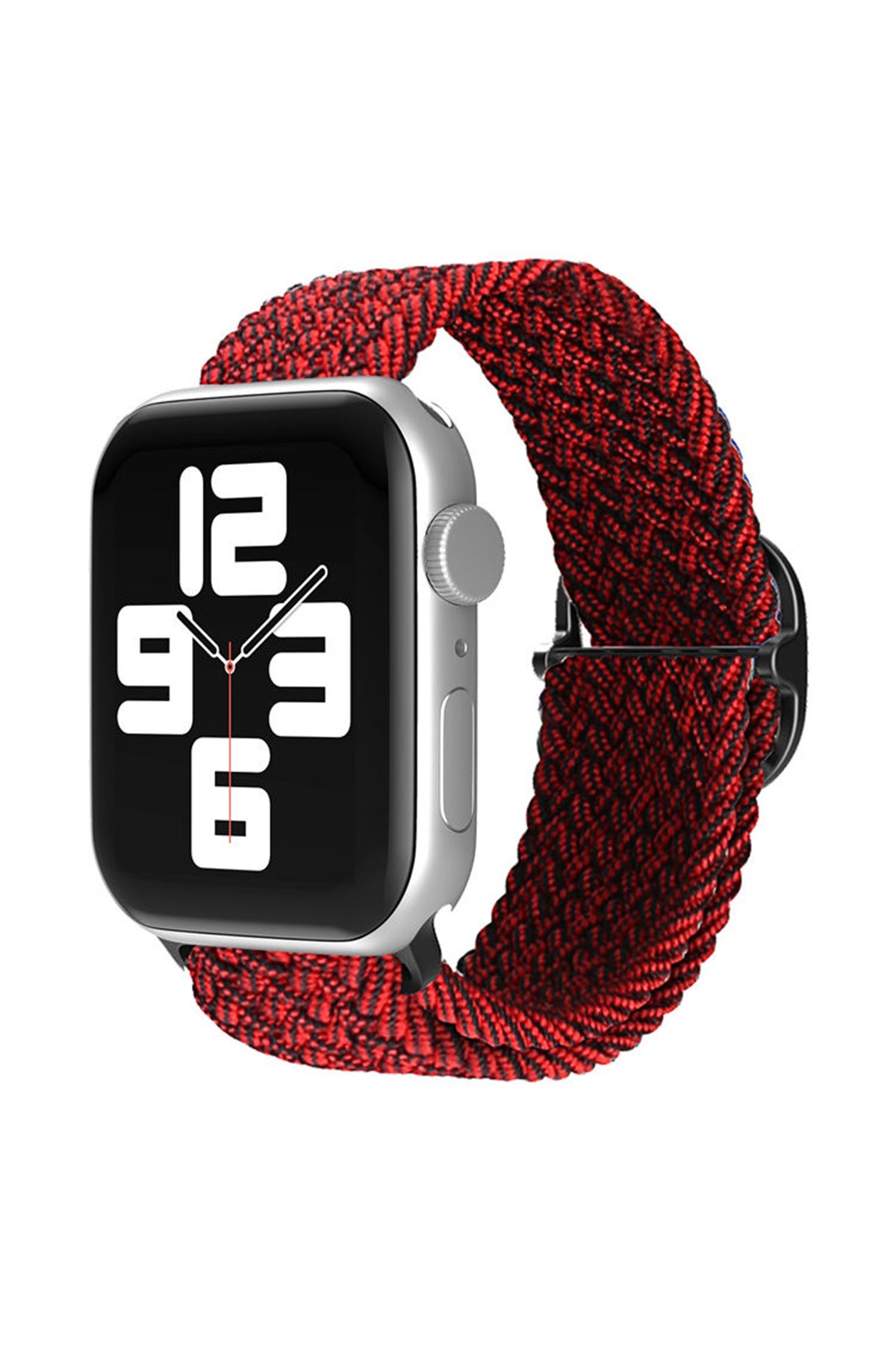  Apple Watch 45mm Star Kordon - Siyah-Bordo