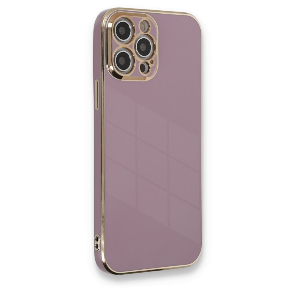  iPhone 12 Pro Max Kılıf Volet Silikon - Mor