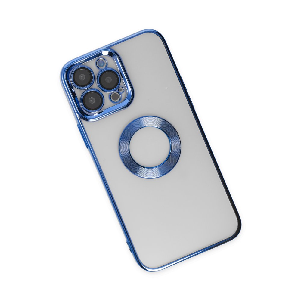  iPhone 14 Pro Max Kılıf Slot Silikon - Mavi