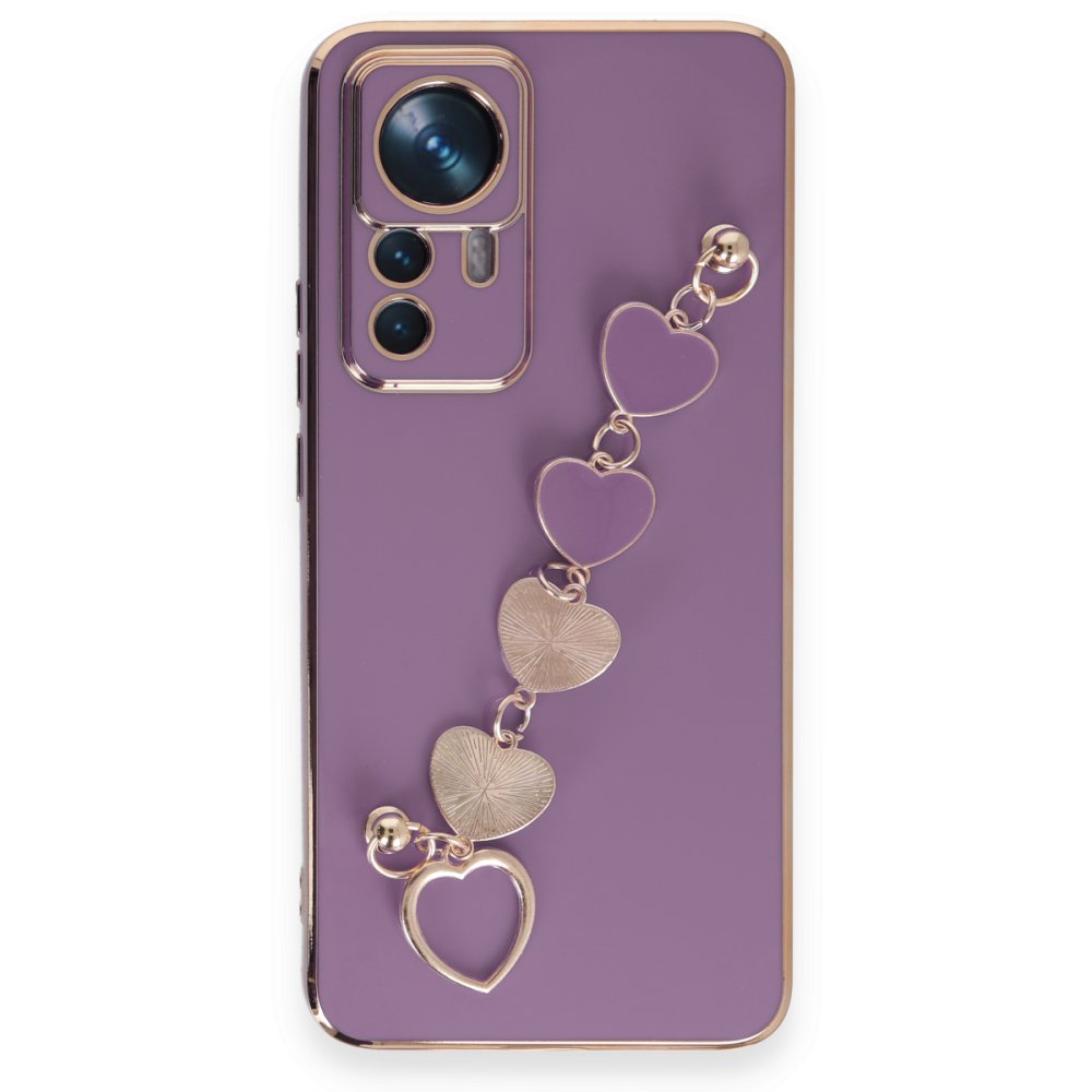 Xiaomi Mi 12T Pro Kılıf Esila Silikon - Mor  Xiaomi Mi 12T Pro Kılıf Esila Silikon - Mor