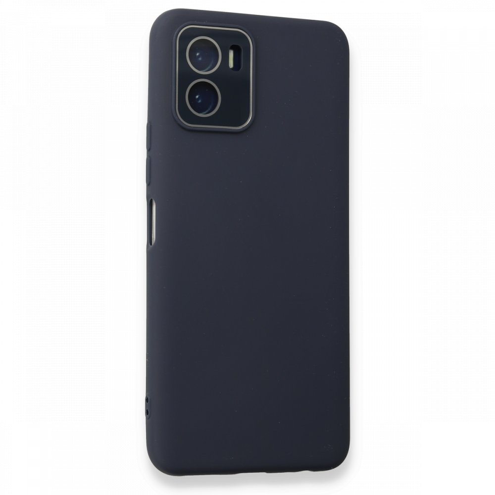  Vivo Y15S Kılıf Lansman Glass Kapak - Lacivert