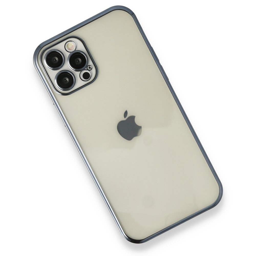  iPhone 12 Pro Kılıf Razer Lensli Silikon - Mavi