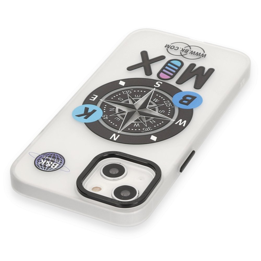  iPhone 14 Kılıf Apollo Magneticsafe Desenli Kapak - Apollo Şeffaf - 3