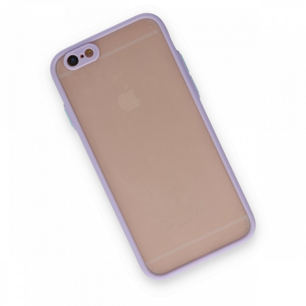  iPhone 6 Kılıf Montreal Silikon Kapak - Mor