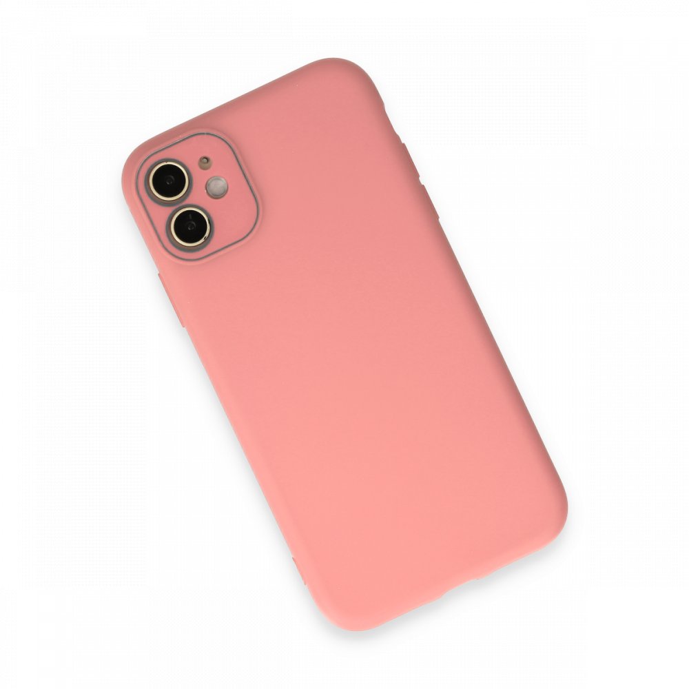  iPhone 12 Kılıf Lansman Glass Kapak - Pembe
