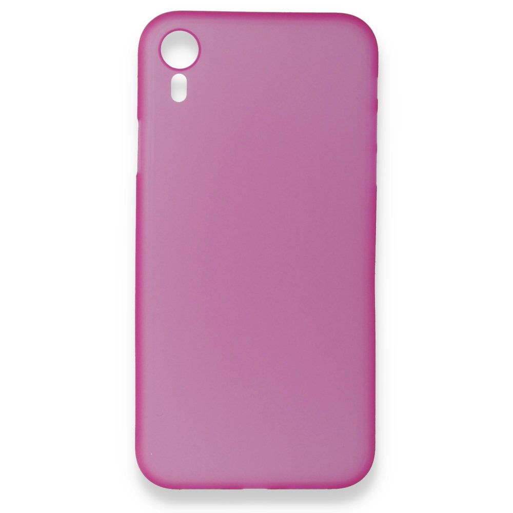  iPhone XR Kılıf PP Ultra İnce Kapak - Pembe