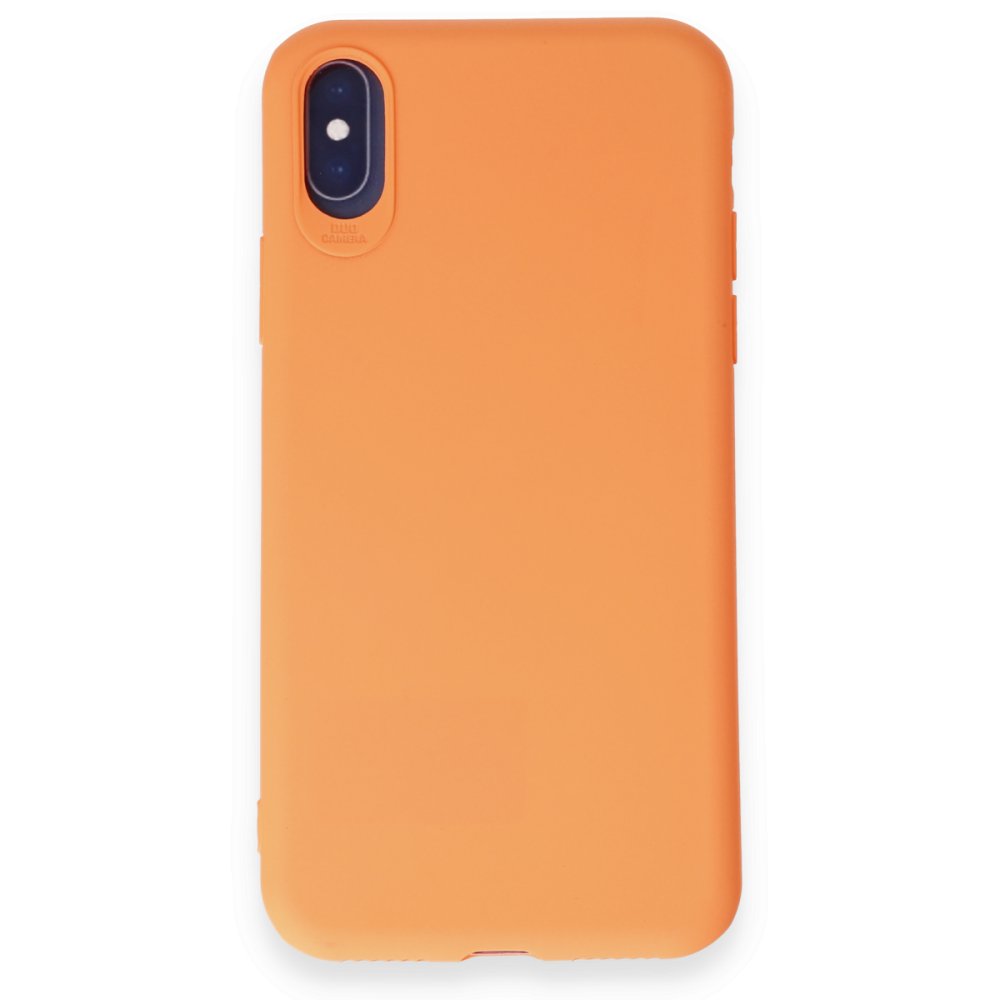 iPhone X Kılıf First Silikon - Turuncu  iPhone X Kılıf First Silikon - Turuncu