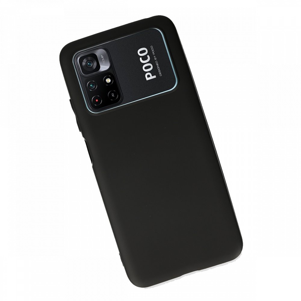 Xiaomi Poco M4 Pro 4G Kılıf First Silikon - Siyah Xiaomi Poco M4 Pro 4G Kılıf First Silikon - Siyah